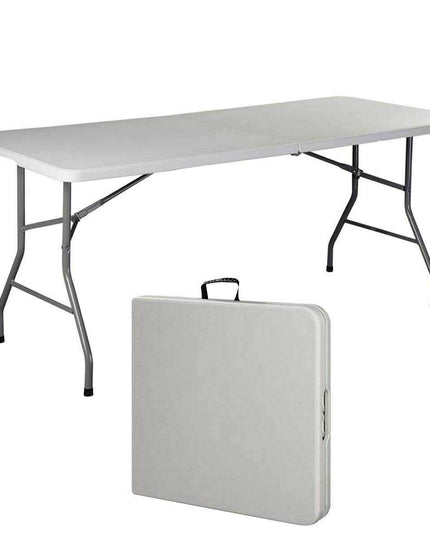 Giantex Folding Table, Off White