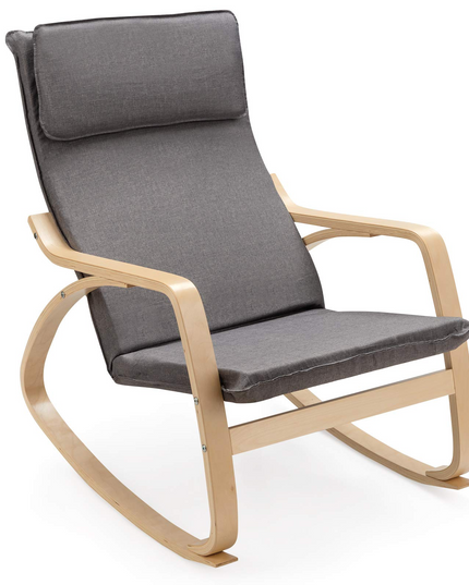 Giantex Stable Wooden Frame Relaxing Modern Leisure Armchair Suitable for Living Room, Bedroom, Balcony, Nursery Room