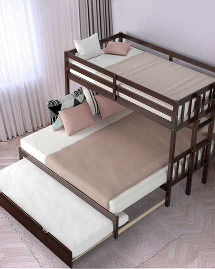 Twin Over Pull-Out Bunk Bed with Trundle
