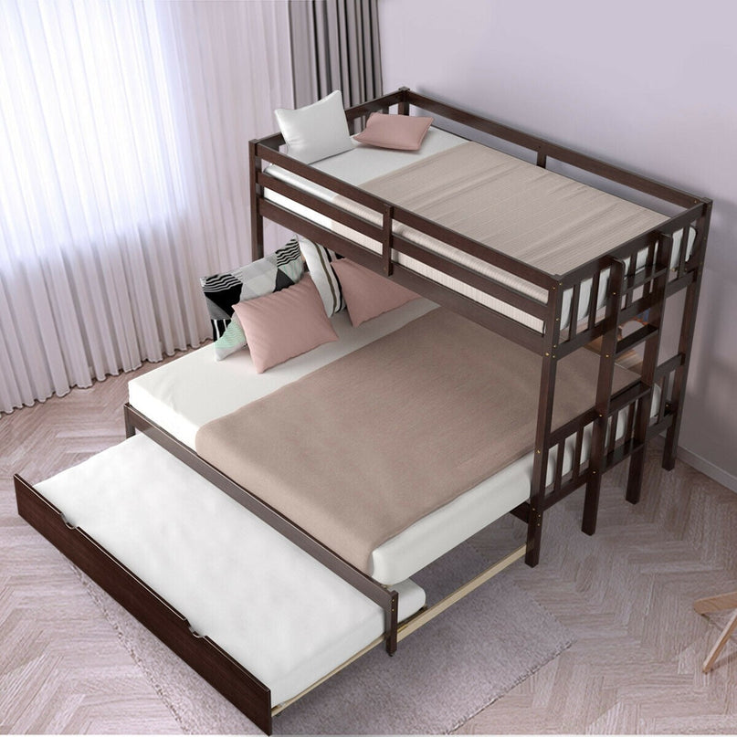 Twin Over Pull-Out Bunk Bed with Trundle