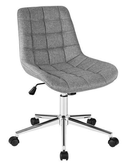 Modern Home Office Chair, Fabric Armless Leisure Chair