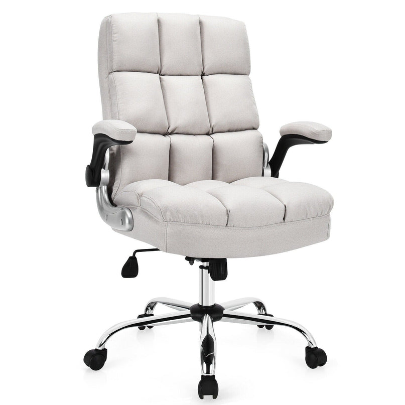 Giantex Executive Office Chair,Adjustable Tilt Angle and Flip-up