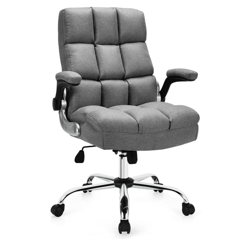 Giantex Executive Office Chair,Adjustable Tilt Angle and Flip-up