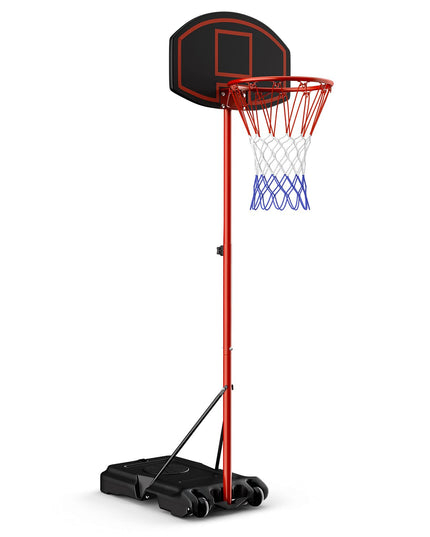 Giantex Portable Basketball Hoop Adjustable Height 6.5 - 8.5 FT, Backboard System Stand with 2 Wheels