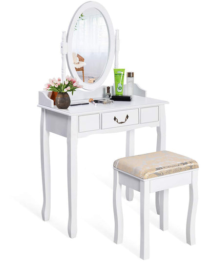 Giantex White Large Bedroom Vanities w/Drawer
