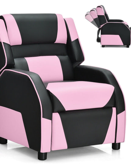 Kids/Youth Gaming Recliner Chair, Ergonomic PU Leather Armchair Lounge Chair for Living & Gaming Room