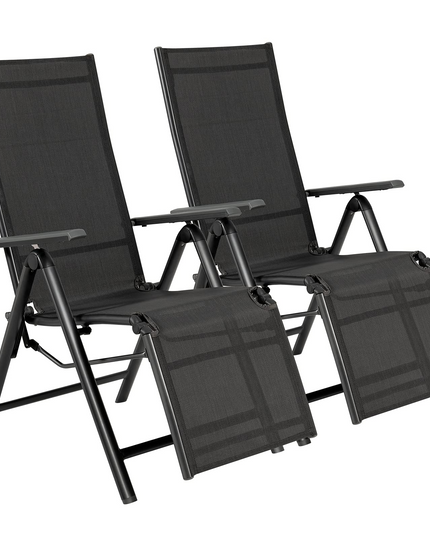 Giantex Reclining Patio Chairs Folding Lounge Chair