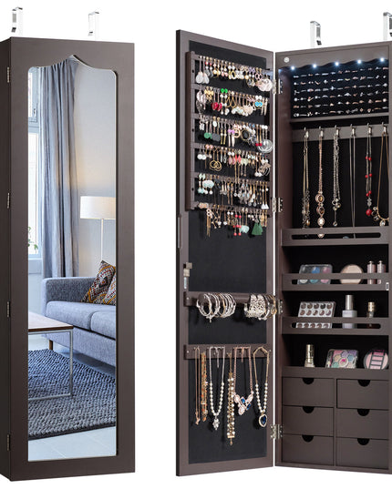 Large Capacity Jewelry Organizer Storage Jewelry Box with Drawers