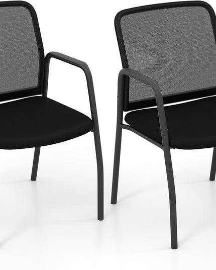 Giantex Office Guest Chair, Waiting Room Chairs with Mesh Back