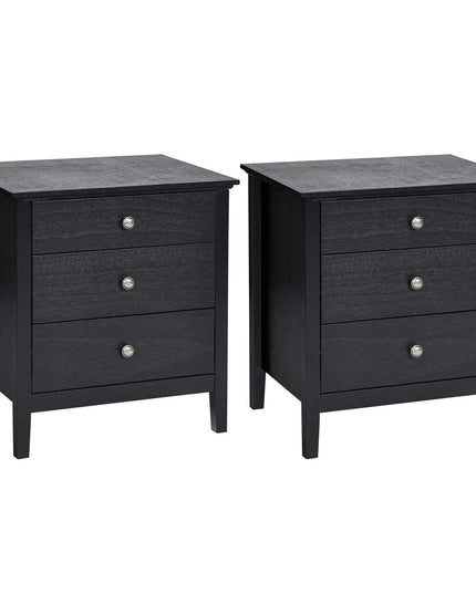 Giantex Nightstand with Drawers Solid Structure Side Table for Storage Bedroom