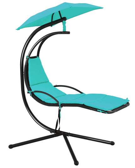 Giantex Hanging Arc Chaise Hammock for Patio Poolside Backyard Garden Porch