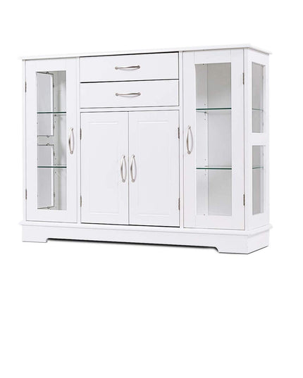 Giantex Sideboard Buffet Server Storage Cabinet W/ 2 Drawers