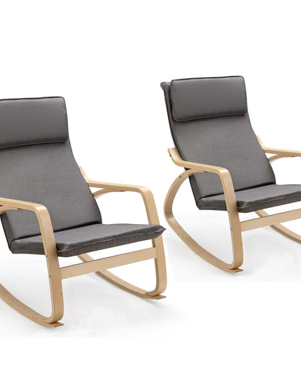 Giantex Stable Wooden Frame Relaxing Modern Leisure Armchair Suitable for Living Room, Bedroom, Balcony, Nursery Room