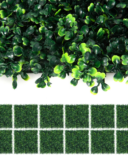 Giantex 12PCS 20x20inch Artificial Boxwood Panels