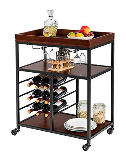 Giantex 3-Tier Kitchen Island Cart Rolling Trolley