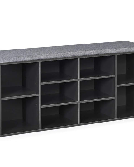 Giantex Shoe Storage Bench with Cushion, Entryway Shoe Rack Bench