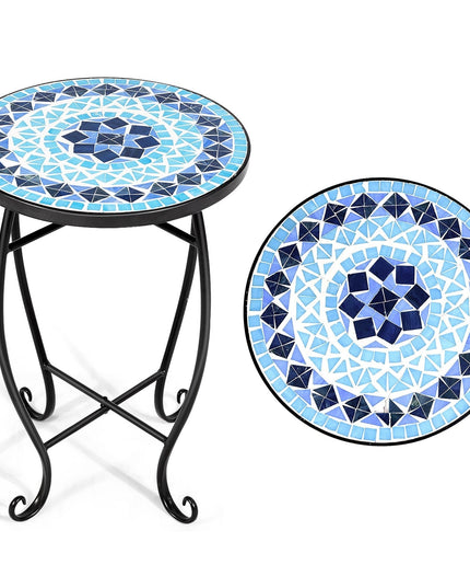 Outdoor Side Table, Mosaic Patio Table