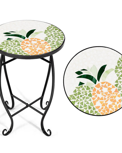 Outdoor Side Table, Mosaic Patio Table