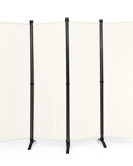 Giantex 4 Panel Room Divider, 5.6Ft Folding Screen, Home Office Freestanding Tall Partition