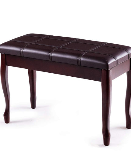 Giantex Piano Bench PU Leather W/Padded Cushion and Music Storage