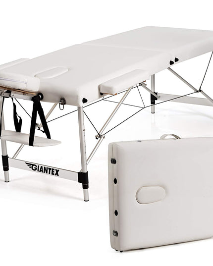 Giantex Portable Massage Table 84inch, Folding Lash Bed Aluminium Frame
