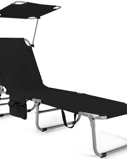 Giantex Portable Reclining Chair with 5 Adjustable Positions, Set of 2