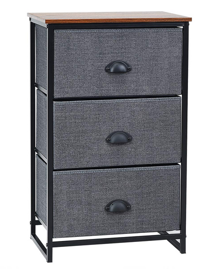 Giantex Dresser Storage Tower Nightstand W/Fabric Drawers