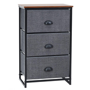 Black / 3 Drawers