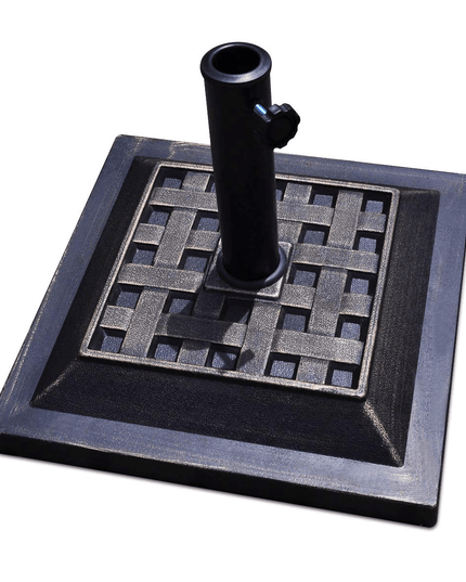 Giantex 30lbs Patio Market Umbrella Base, Classic Square, 17.5"X 17.5" - Giantexus