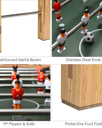 Giantex 48" Foosball Table, 8 Rods, 2 Balls and Score Keepers - Giantexus