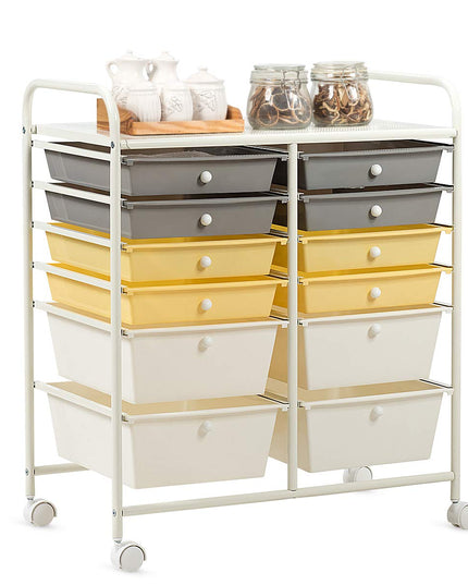 Giantex 12 Drawer Rolling Storage Cart