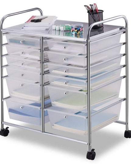 Giantex 12 Drawer Rolling Storage Cart