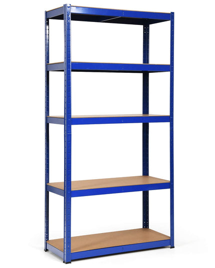 Giantex Shelving Rack Storage Shelf Steel Garage Utility Rack 5-Shelf Adjustable Shelves