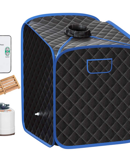 Giantex Portable Steam Sauna Spa 2L Folding Private Sauna Tent W/Chair Foot