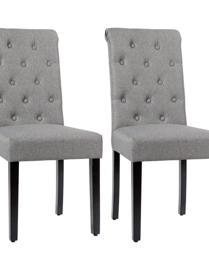 Upholstered Accent Dining Chairs Set of 2 - Giantexus