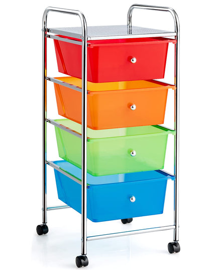 Giantex Rolling Cart with Drawers, Craft Organizer with Wheels
