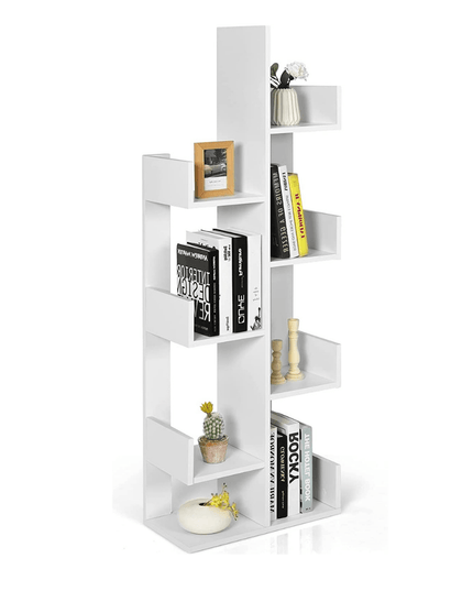 Wooden Bookcase, Tree-Shaped Modern Display Bookshelf - Giantexus