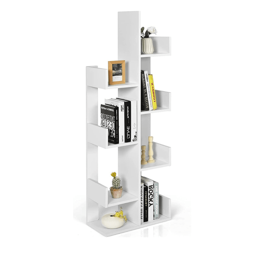 Wooden Bookcase, Tree-Shaped Modern Display Bookshelf - Giantexus
