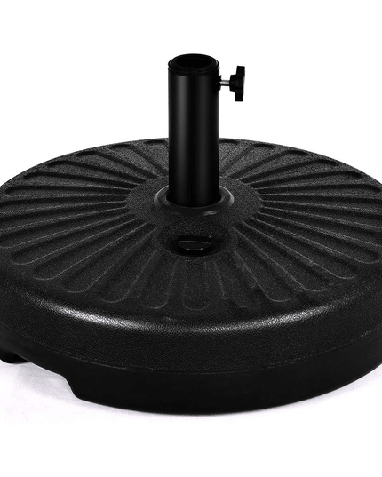 Giantex 23L Round Water Filled Patio Umbrella Base, 20" Heavy Duty Stand Weight - Giantexus