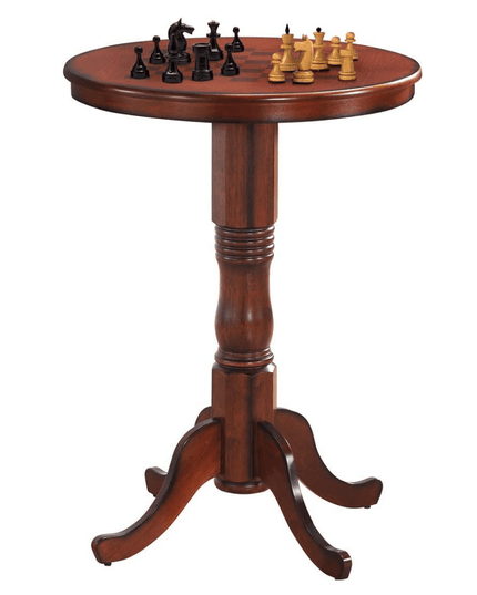 Table 42" Wooden Round Pub Pedestal Side Table - Giantexus