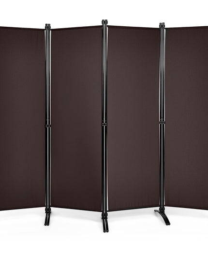 Giantex 4 Panel Room Divider, 5.6Ft Folding Screen, Home Office Freestanding Tall Partition