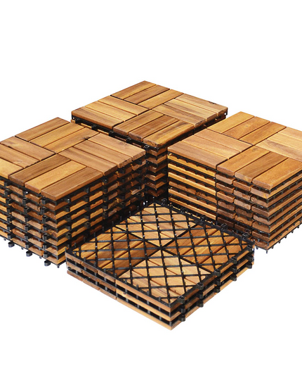 27 PCS Interlocking Patio Deck Tiles - Giantex