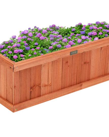 Raised Garden Bed Flower or Vegetable Planter (28" L X 9" W X 10" H)