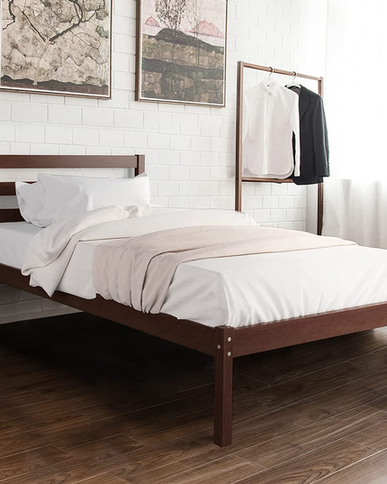 Giantex Wood Slat Support, No Spring Needed, Bed Mattress Foundation, Espresso (Twin)