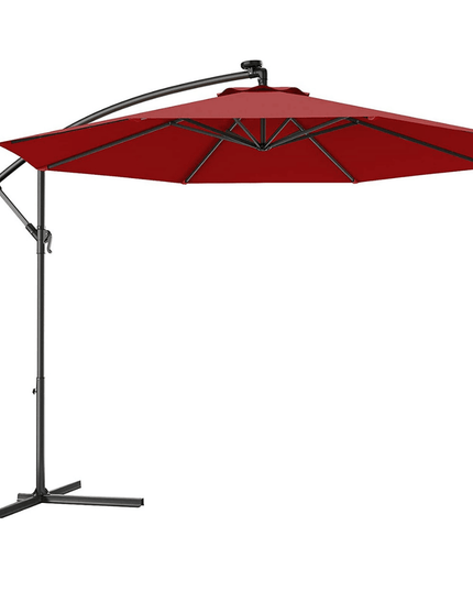 10ft Offset Patio Umbrella Cantilever Umbrella - Giantexus