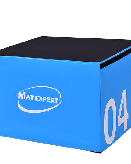 MAT EXPERT 3 in 1 Plyometric Box, Jumping Box with Foam for Jump Training and Conditioning