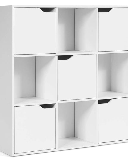 Giantex 9-Cube Storage Organizer, Storage Cabinet with 4 Open Cubes and 5 Cabinets