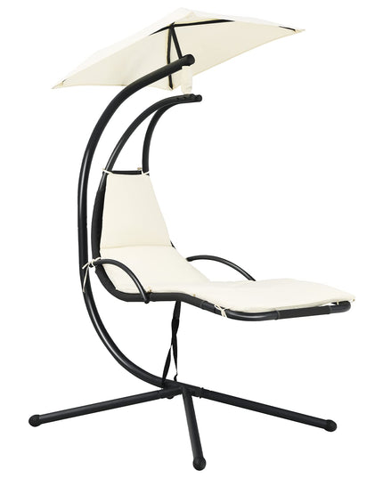 Giantex Hanging Arc Chaise Hammock for Patio Poolside Backyard Garden Porch