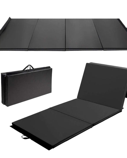 Gymnastics Mat, Anti-Tear Folding Gymnastics Exercise Mats Carrying Handles