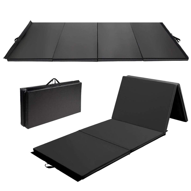 Gymnastics Mat, Anti-Tear Folding Gymnastics Exercise Mats Carrying Handles